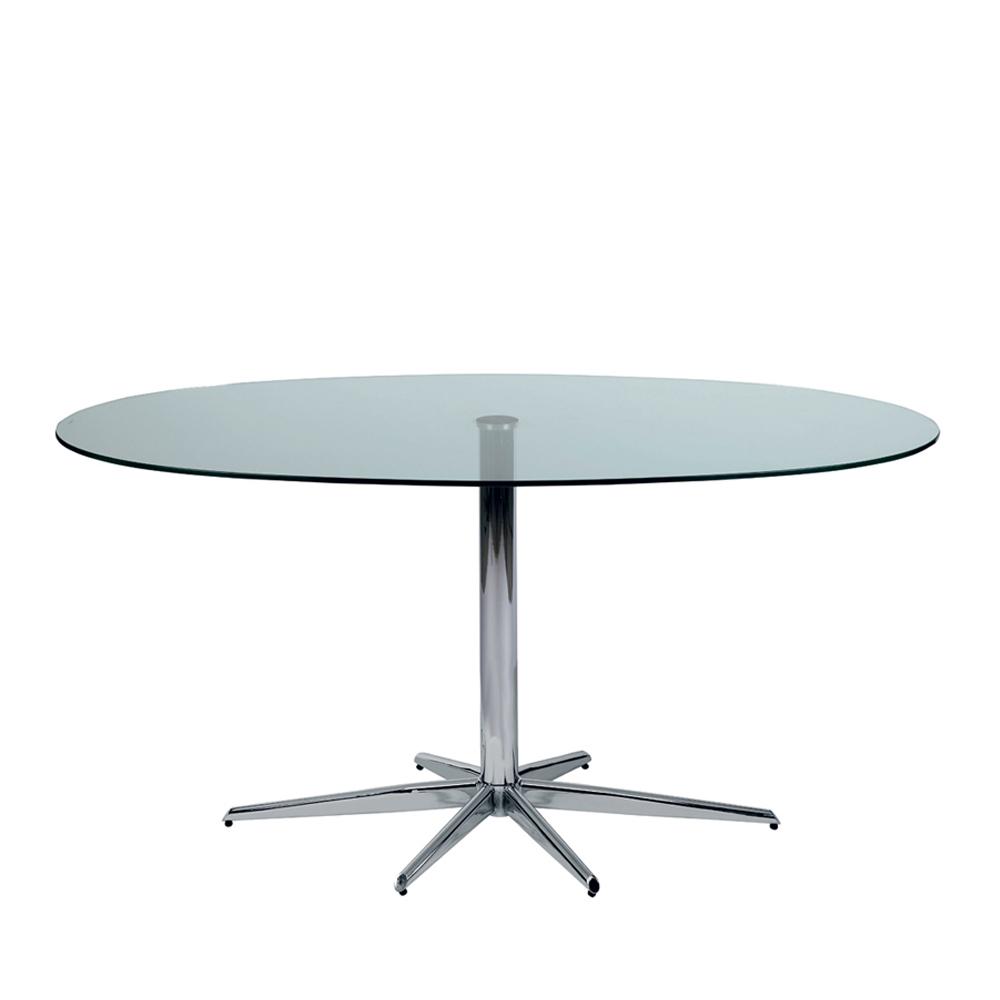 Stellar Base Glass 6 Seater Dining Table Clear | dwell
