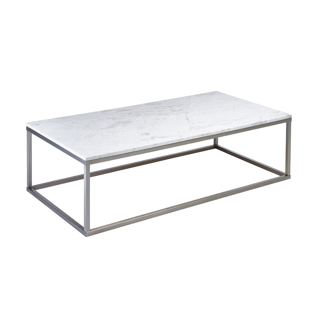 Marble Rectangular Coffee Table White | dwell