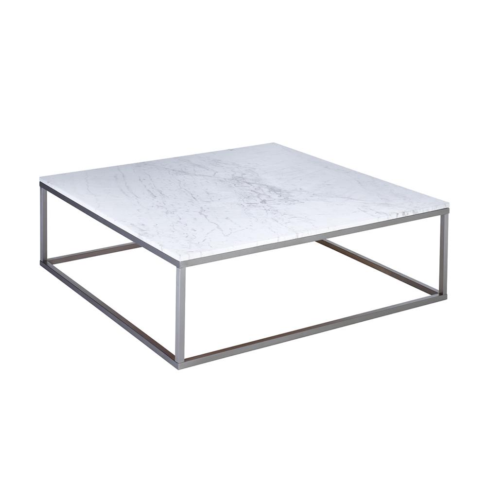 Cadre Marble Square Coffee Table White | dwell