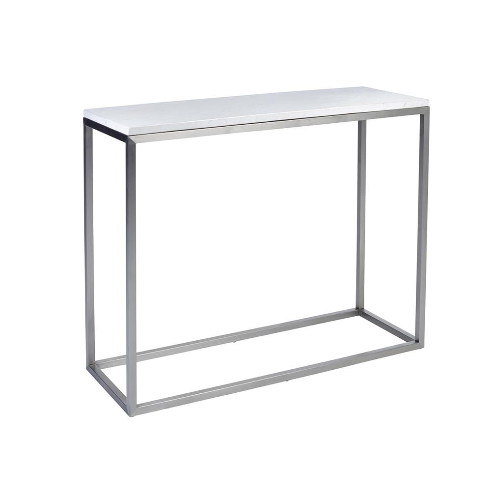 Cadre Marble Console Table White Dwell