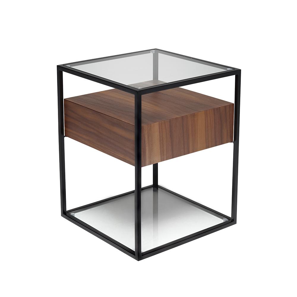 Divario Side Table Walnut Dwell