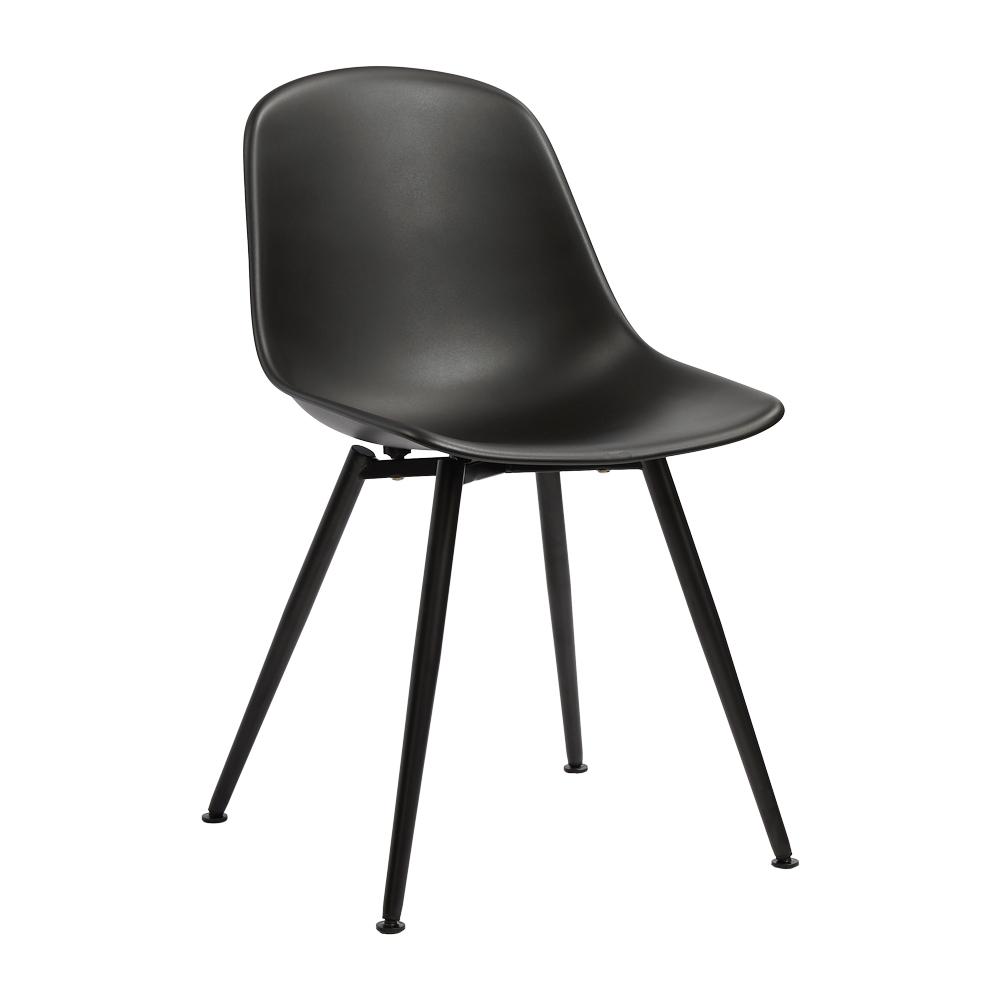 Treviso Dining Chair Black With Black Leg | dwell