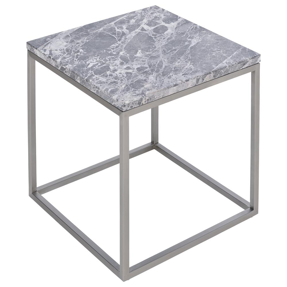 Cadre Marble Side Table Light Grey | dwell