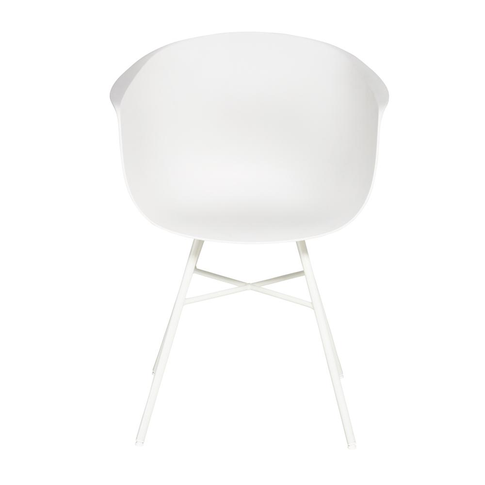 vasca tub dining chair plastic white set of two  dwell  £99