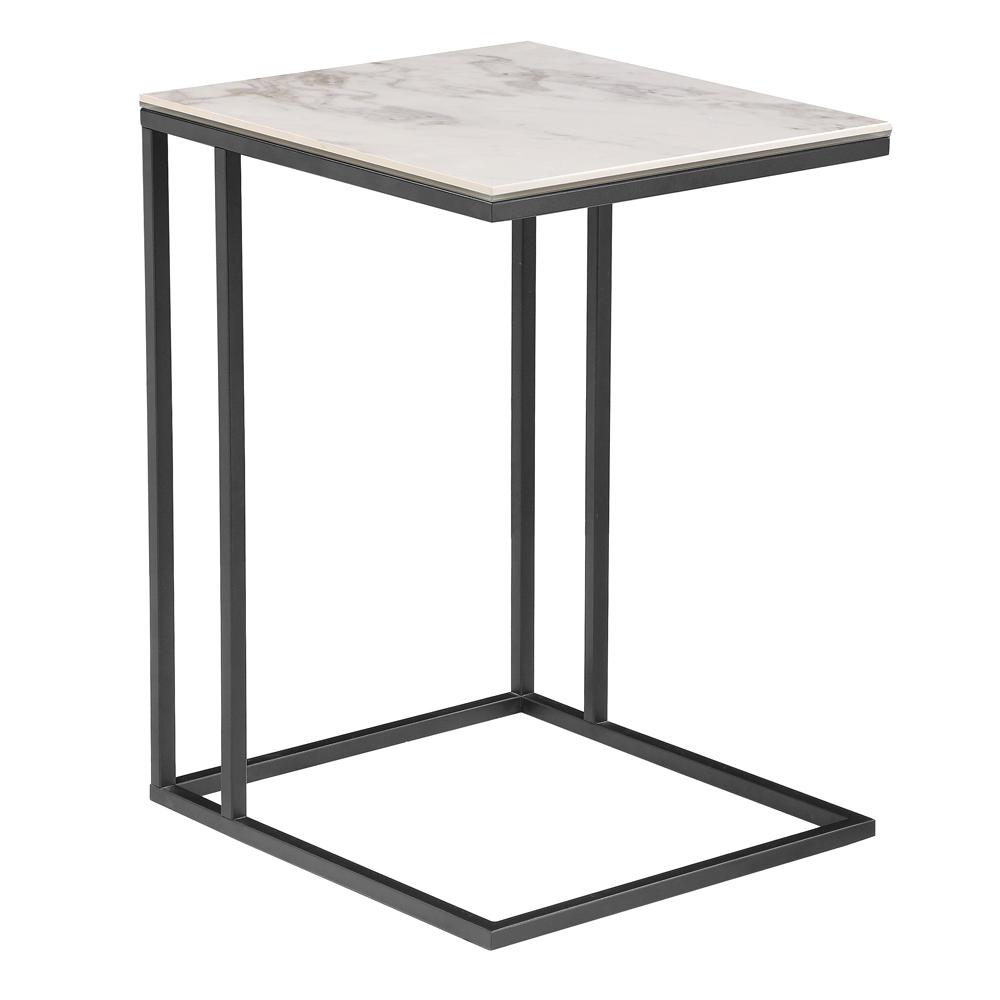 Acies Laptop Table White Marble Ceramic Dwell