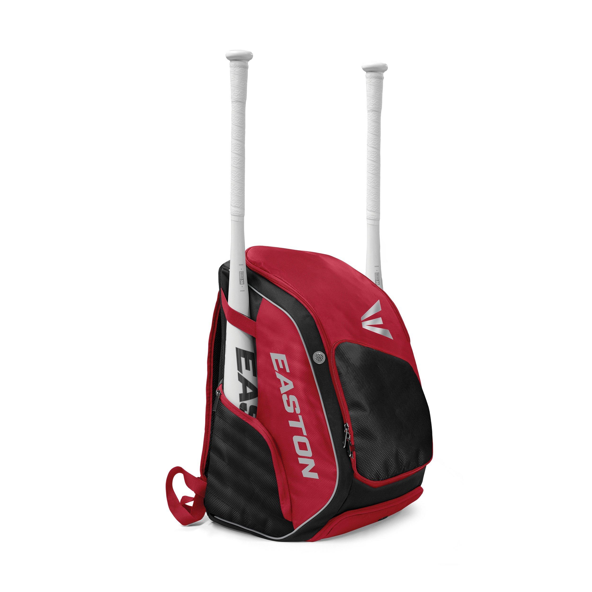 red baseball bag