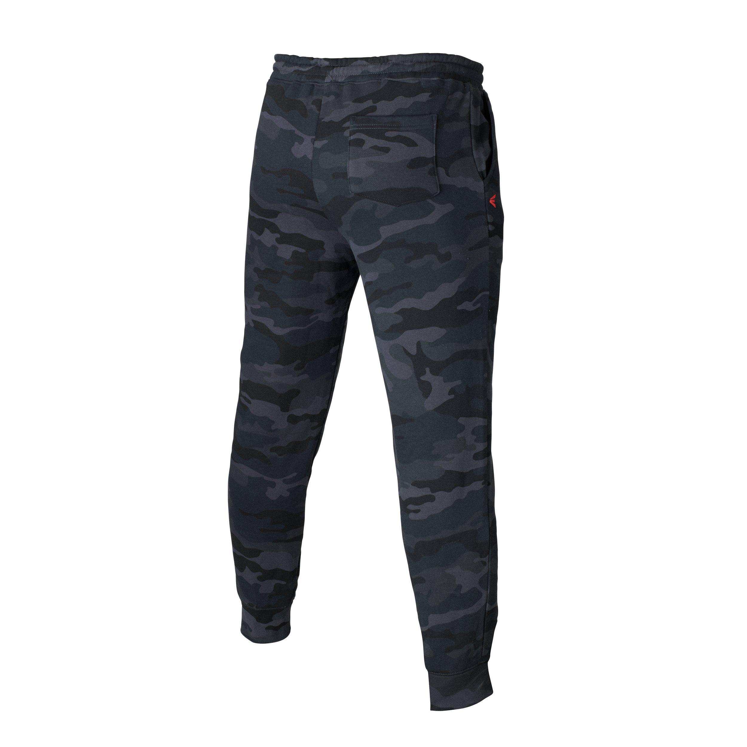 black camouflage joggers