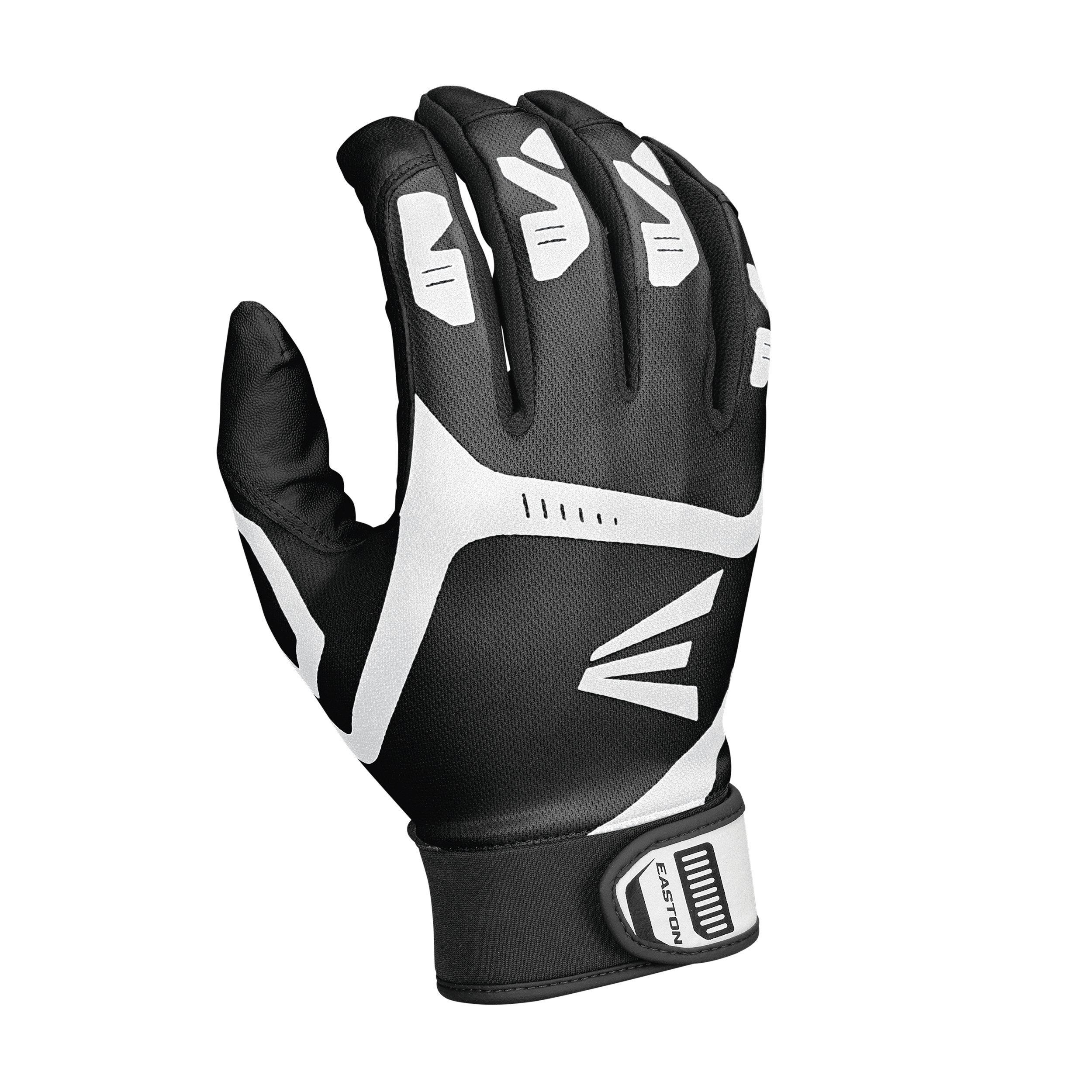 Easton Z7 Hyperskin White/Black/Orange Base Camo Batting Gloves Adult 