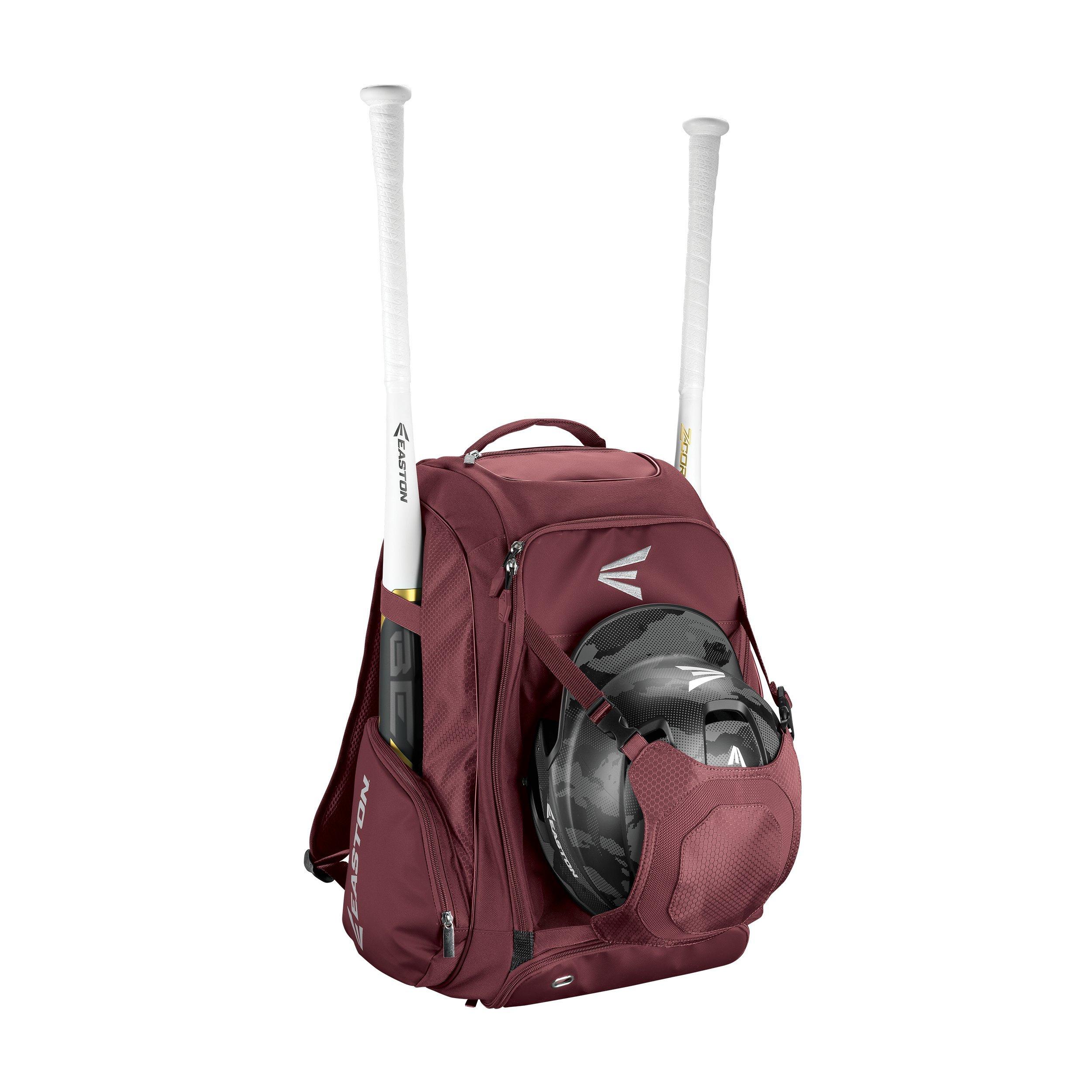 maroon bat bag