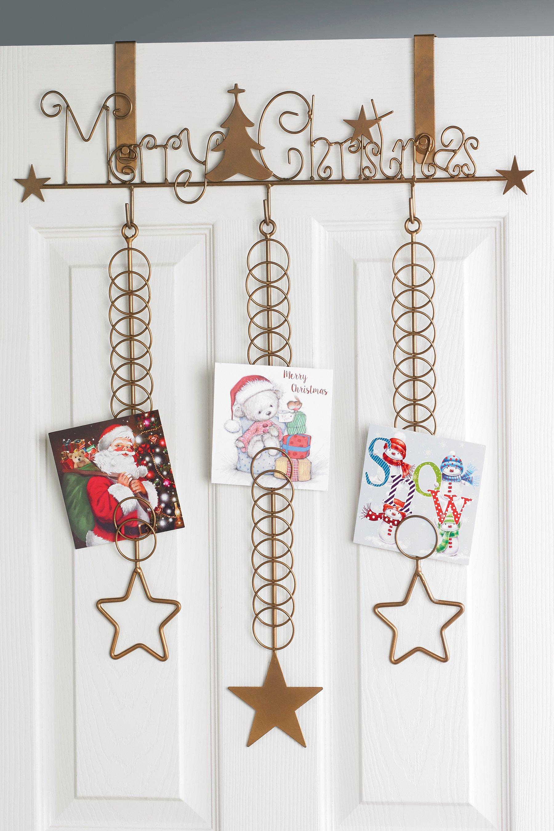 Overdoor Merry Christmas Card Holder