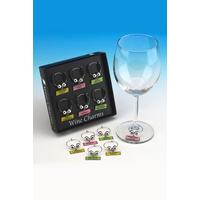 Image of Wine Charms Set 1 (Black Box Set Of 6)