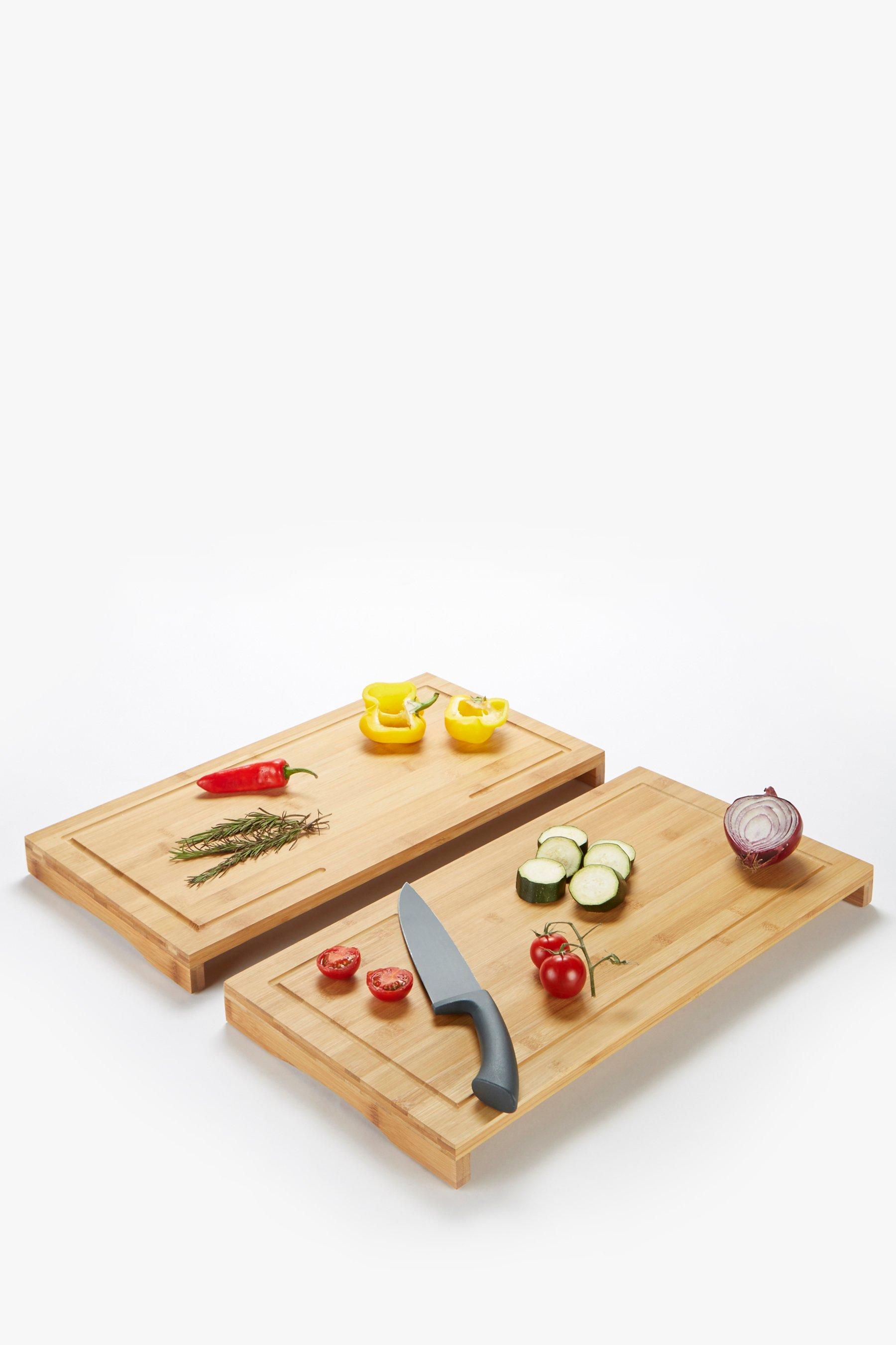 Homelife Set of 2 Bamboo Worktop Savers/Cover Plates