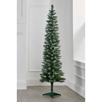 Image of Frosted Unlit Pencil Christmas Tree