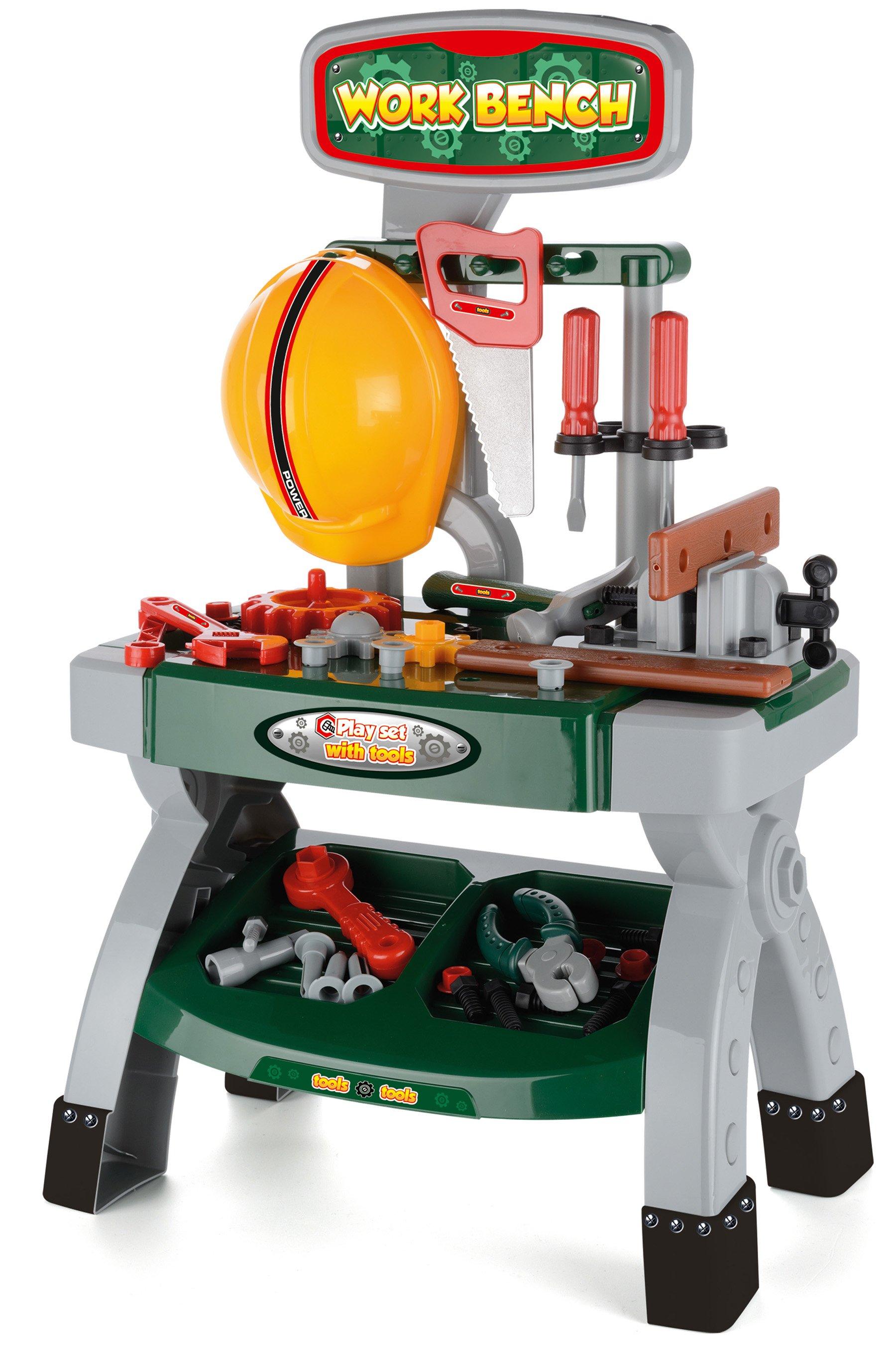 childrens workbench and tools