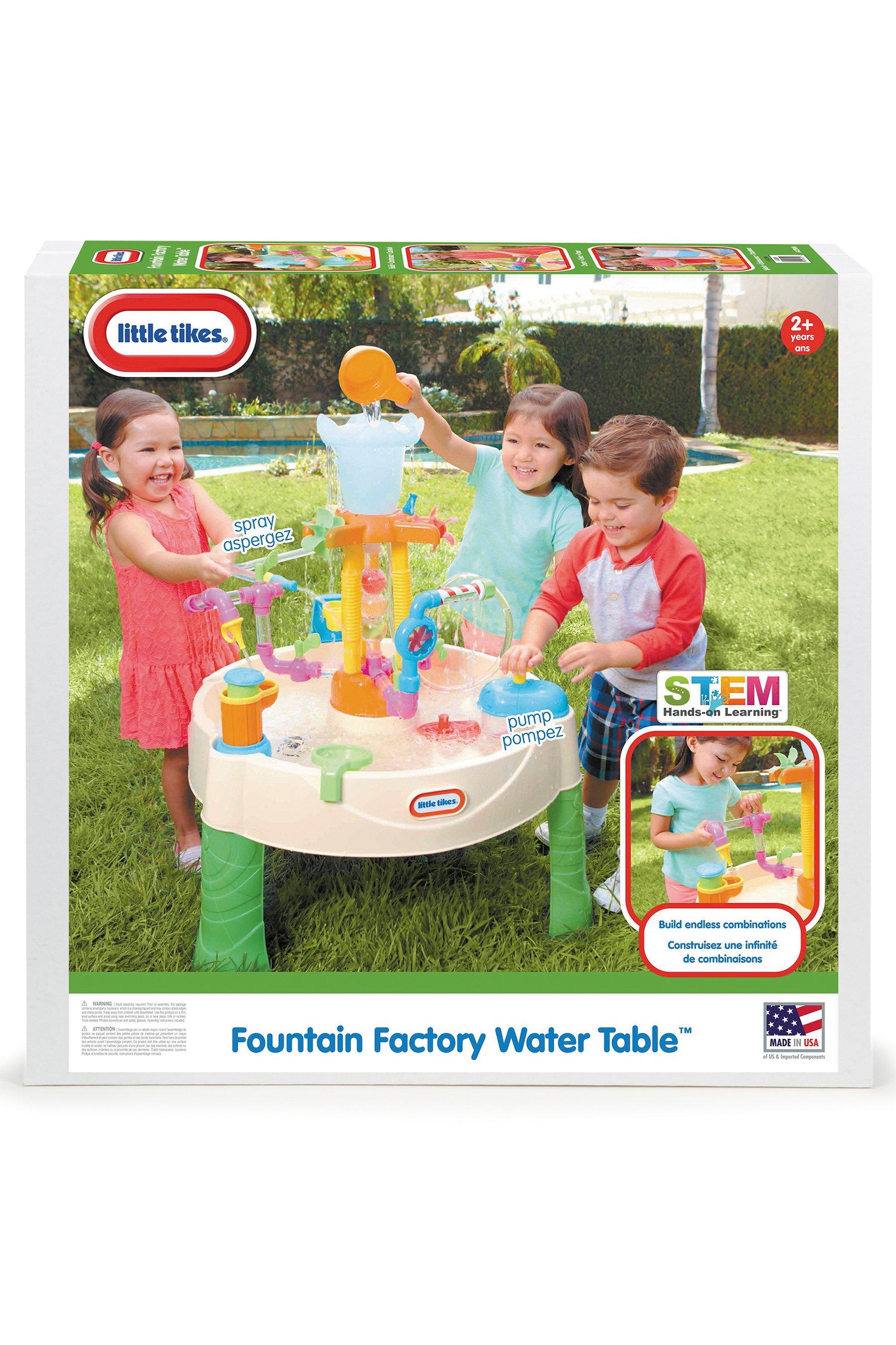 little tikes fountain factory water table tesco