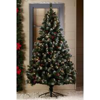 Image of Pre-Lit Windsor Pine and Berries Christmas Tree