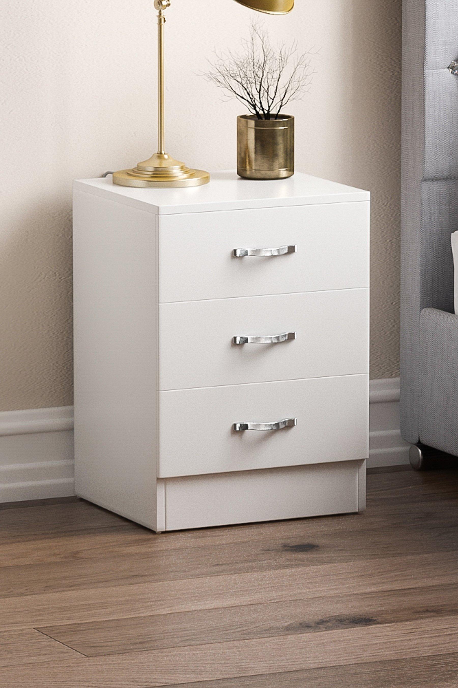 3 Drawer Bedside Table Studio