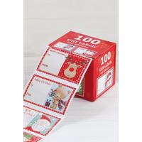 Image of 100 Festive Gift Label Dispenser