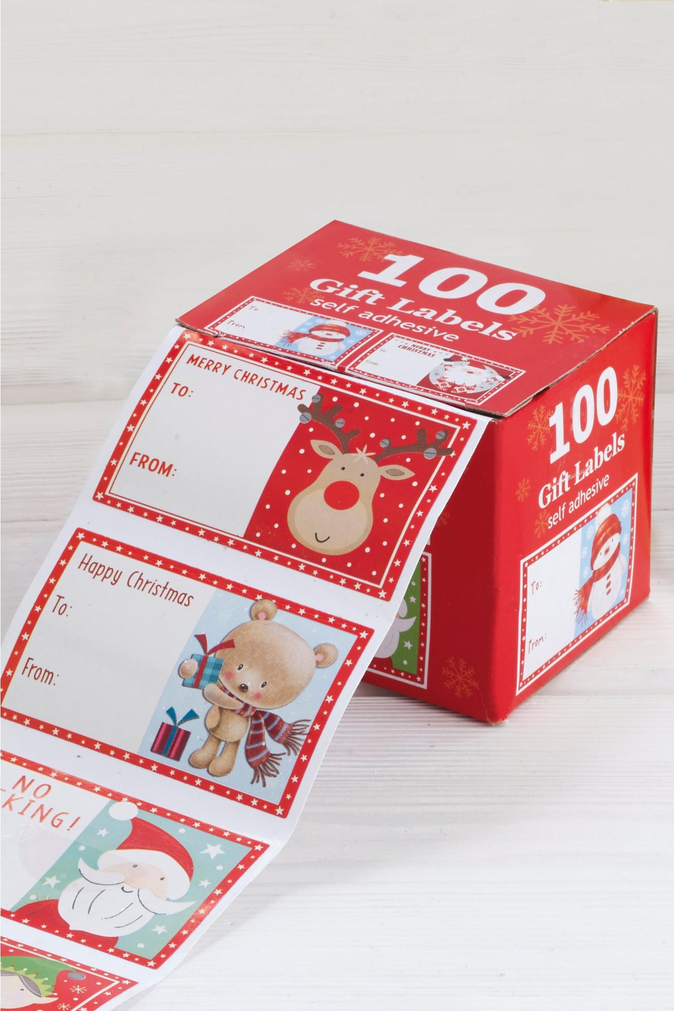 100 Sticky Christmas gift tags for only £1.99. Cheap tags and the price is simply amazing.