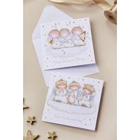 Image of Pack of 10 Foil Angel Christmas Cards