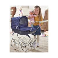 Image of Navy Carriage Toy Pram