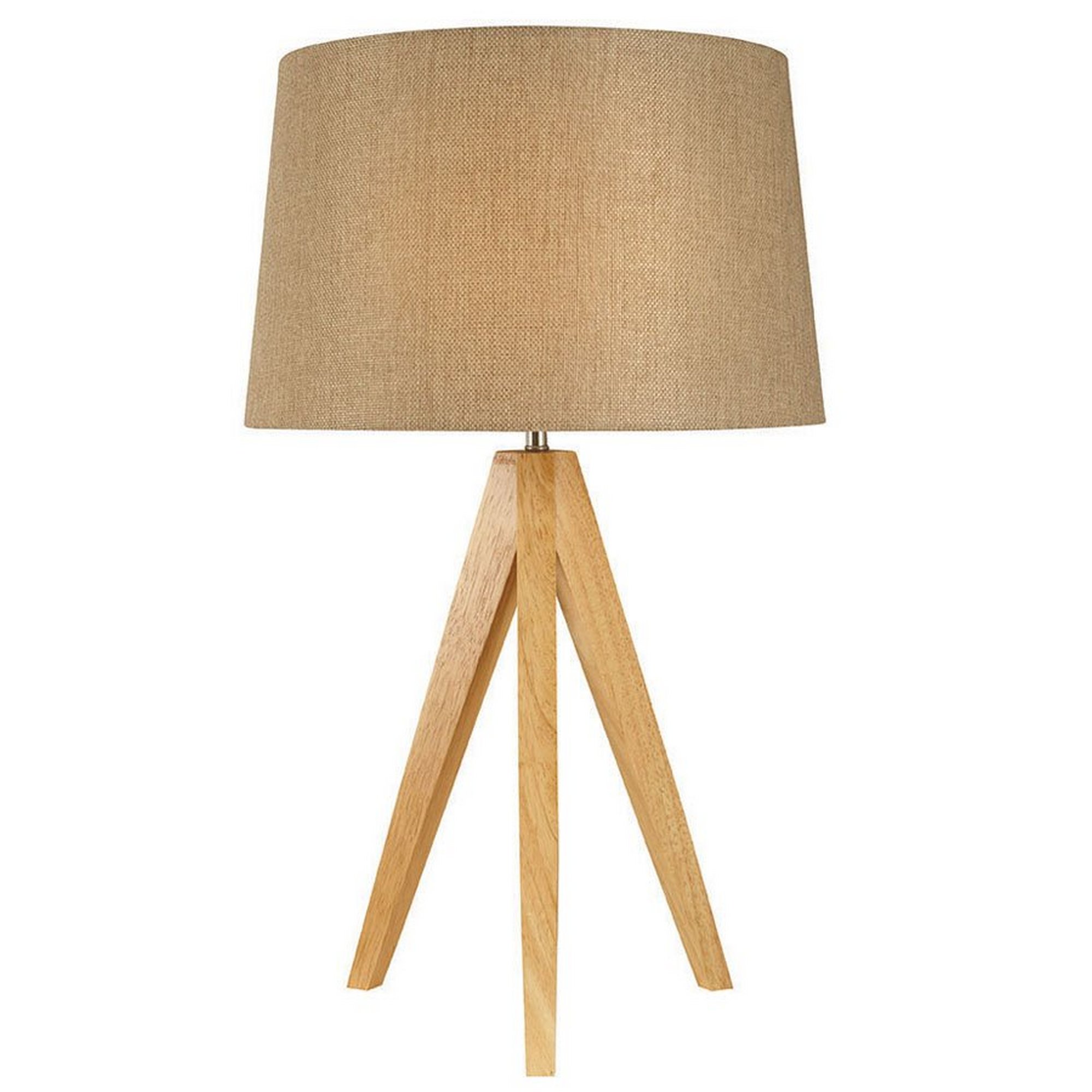 Wooden Tripod Table Lamp