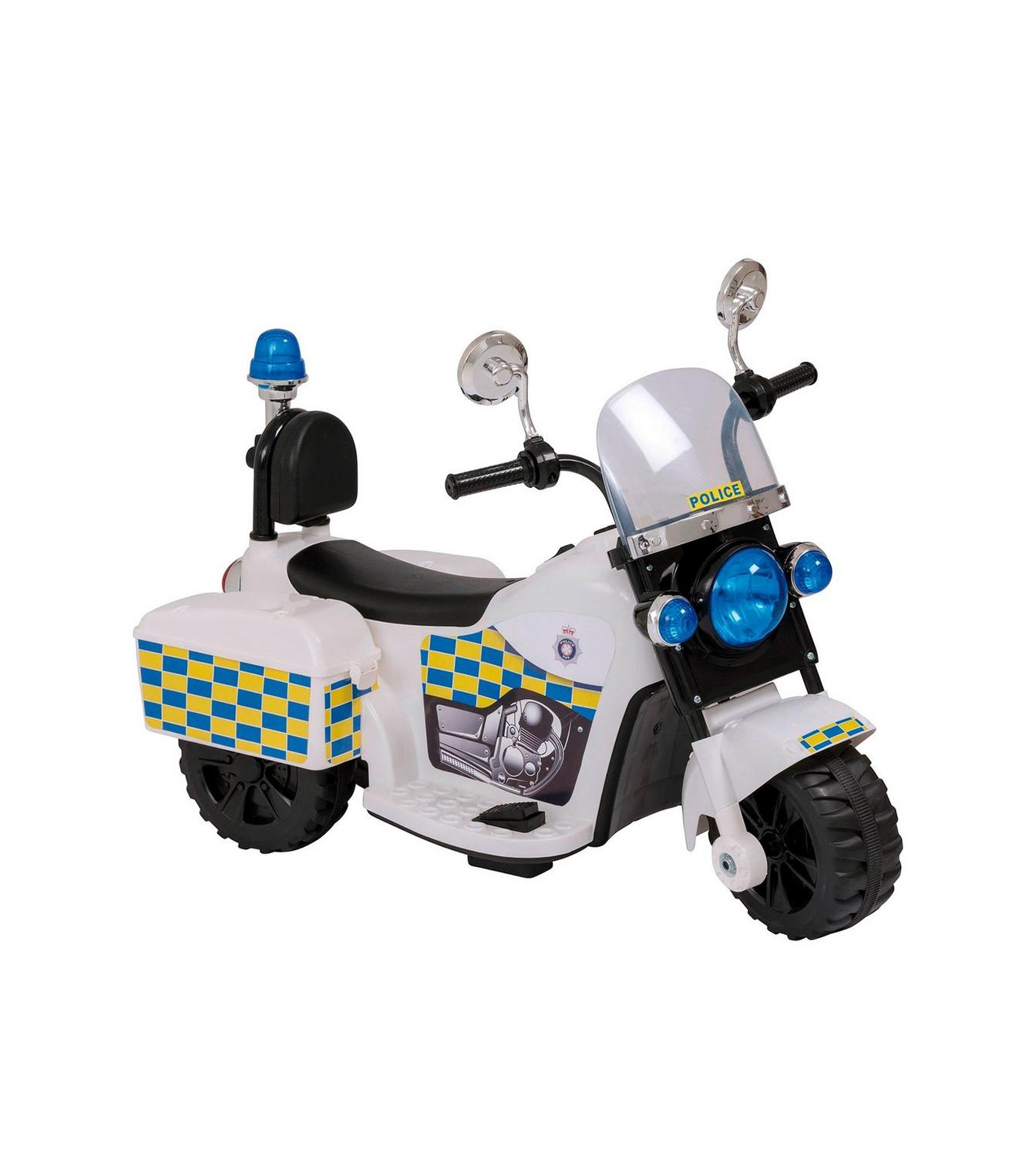 kids police electric bike