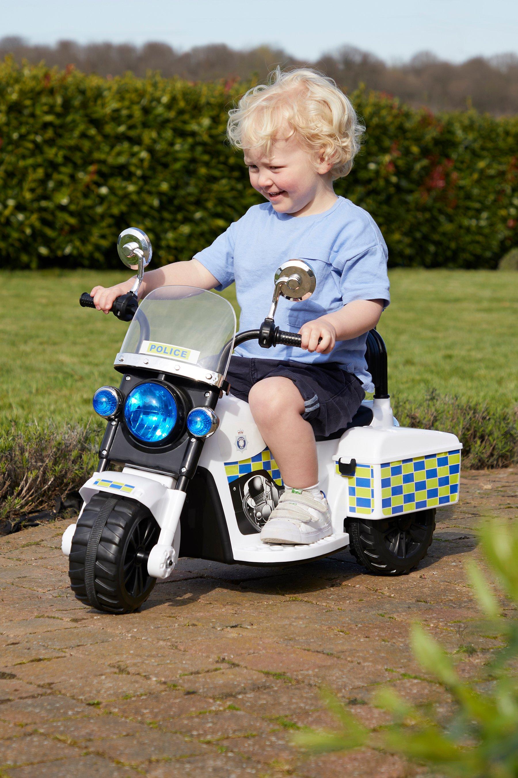 childrens electric police motorbike