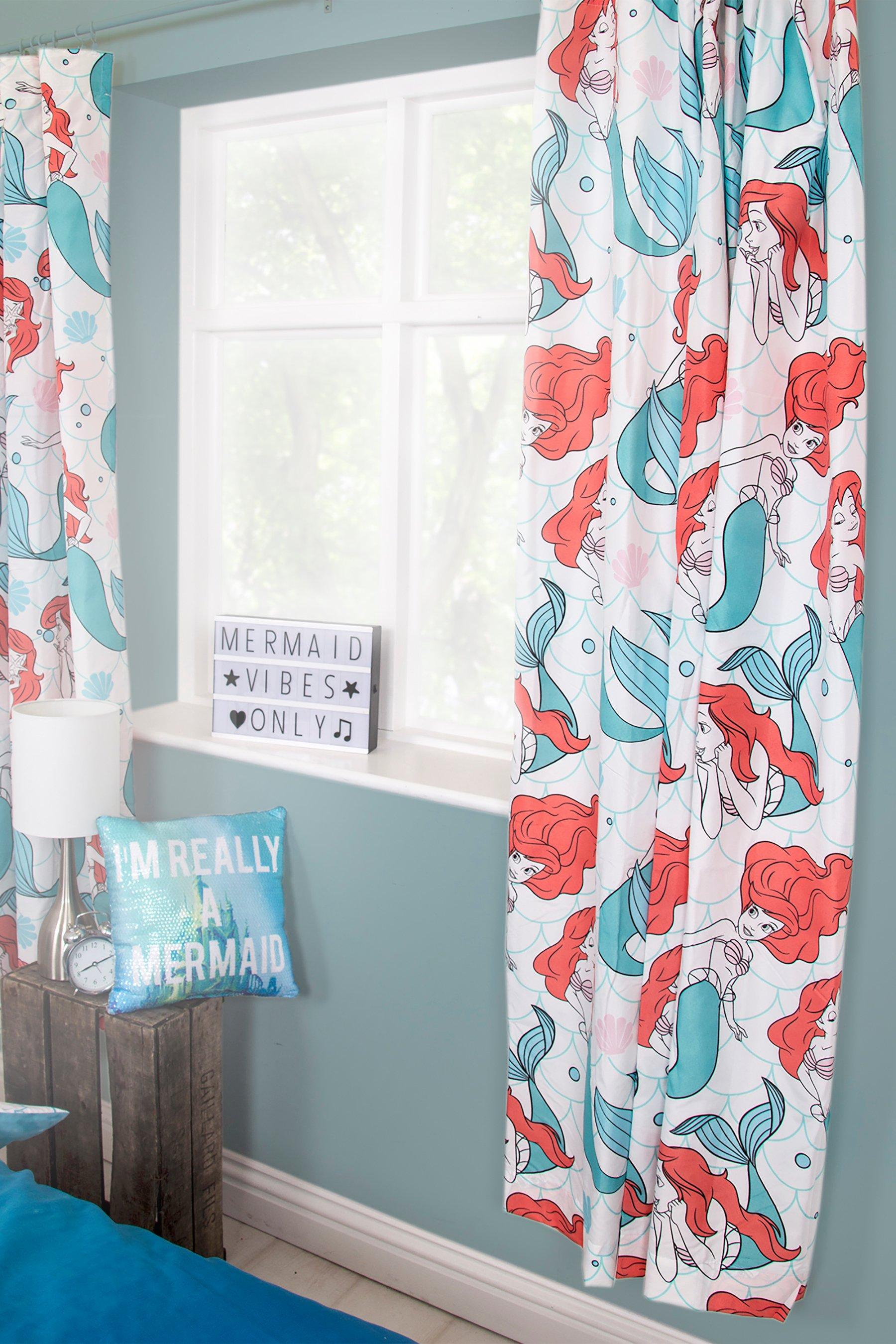 Little Mermaid Princess Oceanic Bedroom Curtains Studio