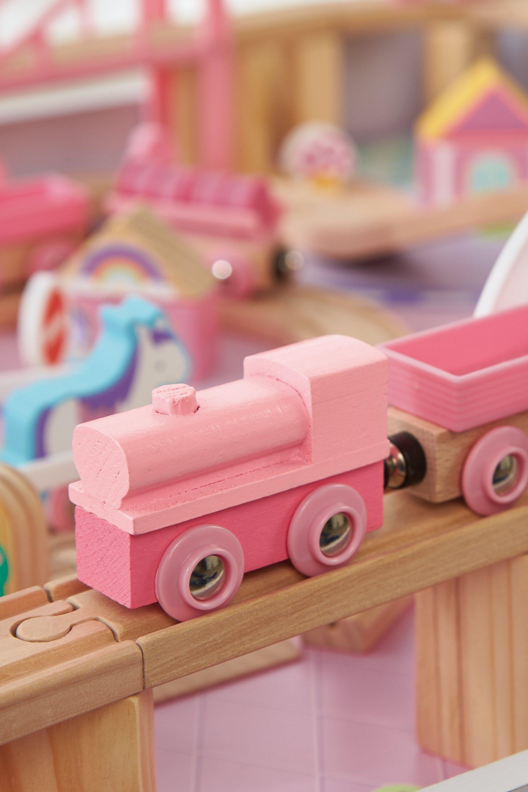 pink brio train