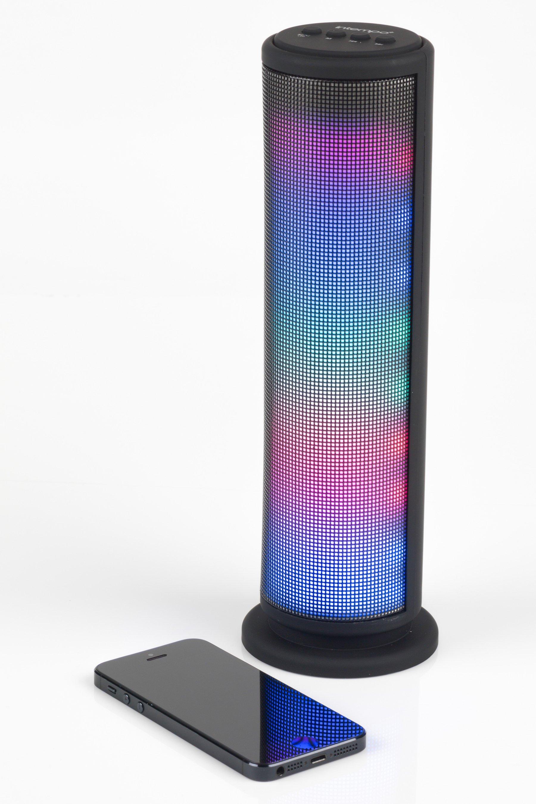 intempo led bluetooth tower speaker