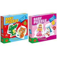 Image of Twin Pack Baby Puzzle Princess World and Croco and Friends