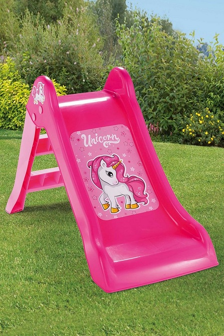 Dolu Unicorn Kids Girls My First Slide Indoor Outdoor Garden Toy Playground Fun 