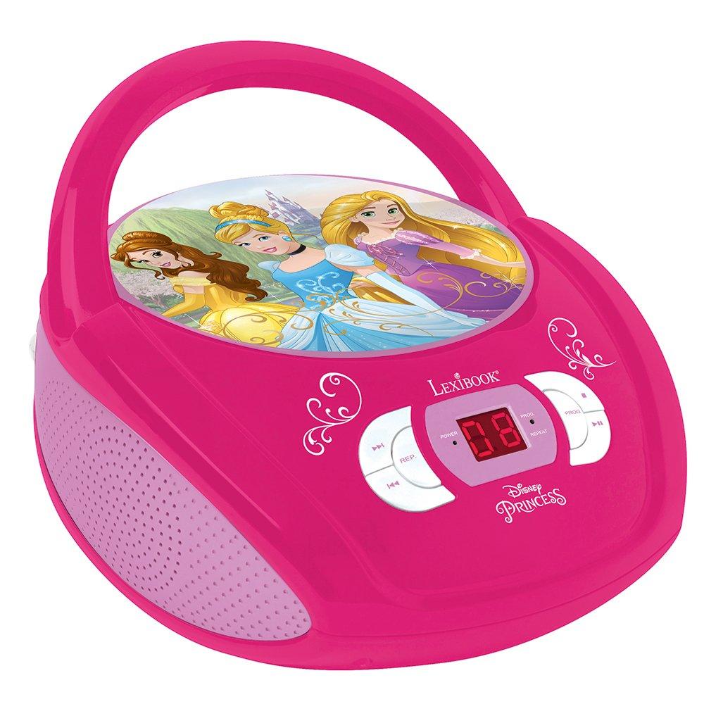 lexibook disney princess boombox radio cd player - pink
