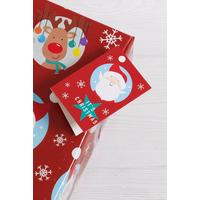 Image of 4 Santa and Rudolph Tags