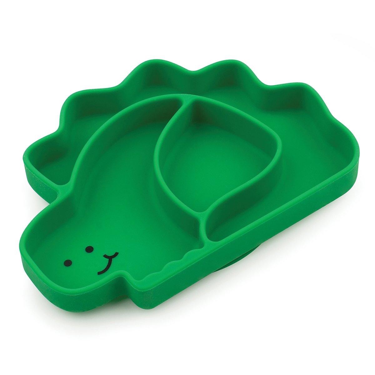 Bumkins Silicone Grip Dish – Green