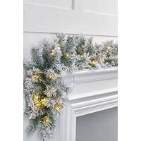 Image of 6ft Luxury Snowflocked Garland