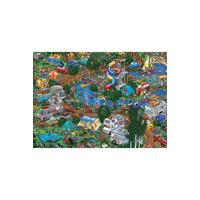 Image of Getting Away From It All Triptych Jigsaw Puzzle