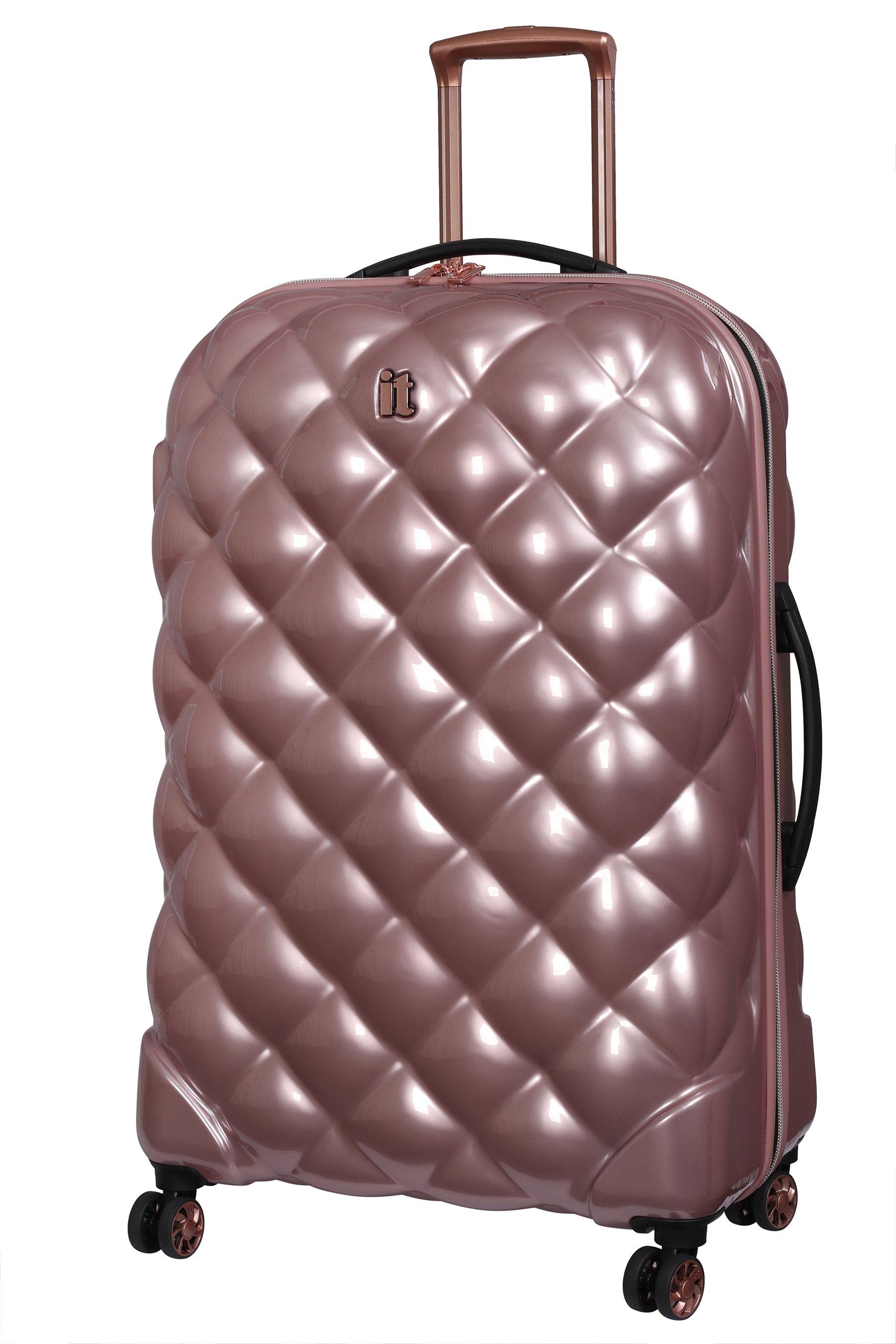 it luggage rose gold suitcase