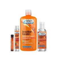 Natural World Brazilian Keratin 4-Piece Hair Set