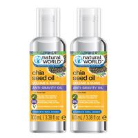 Natural World Chia Seed Hair Oil Twin Set