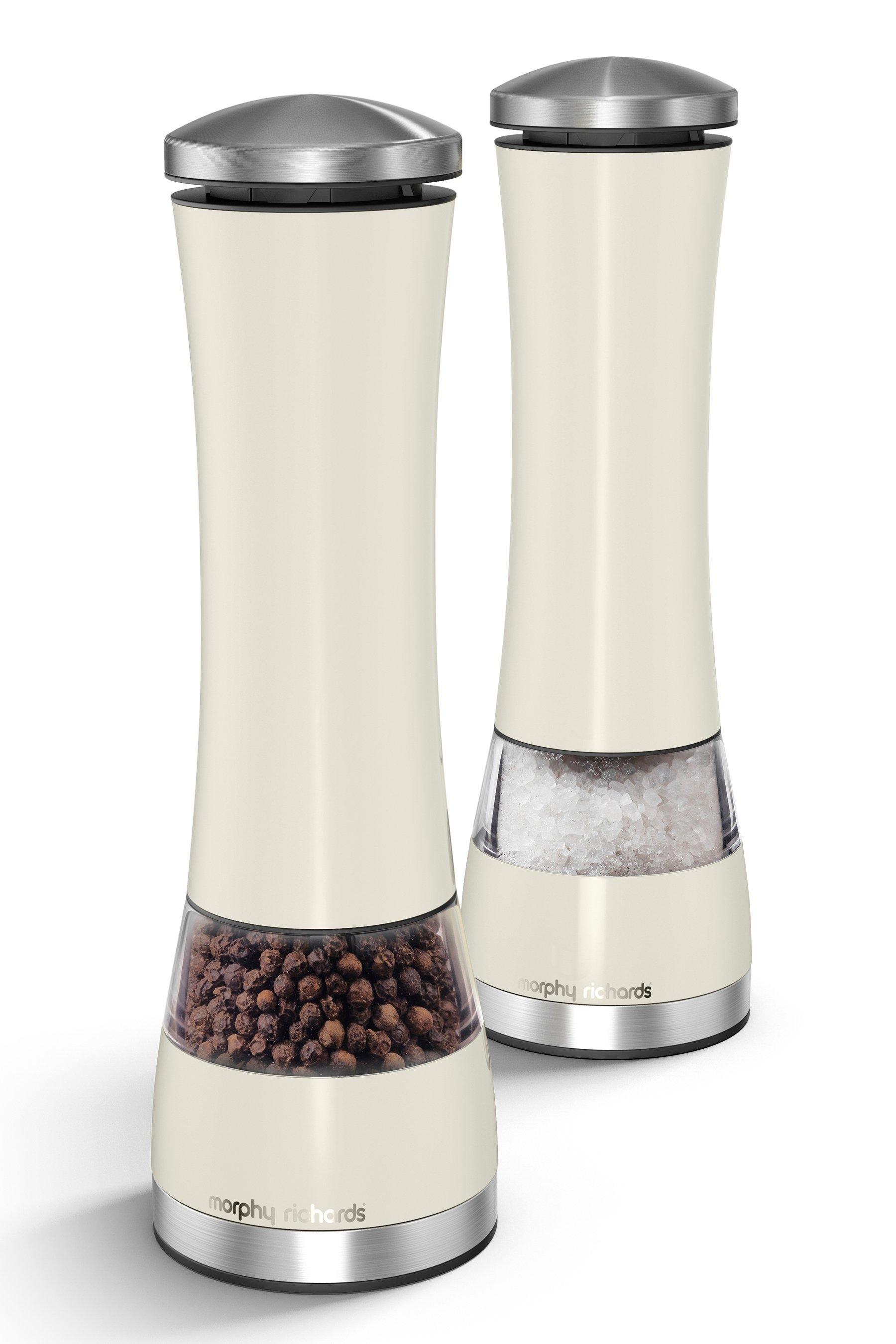 Tower Linear Salt & Pepper Mill White