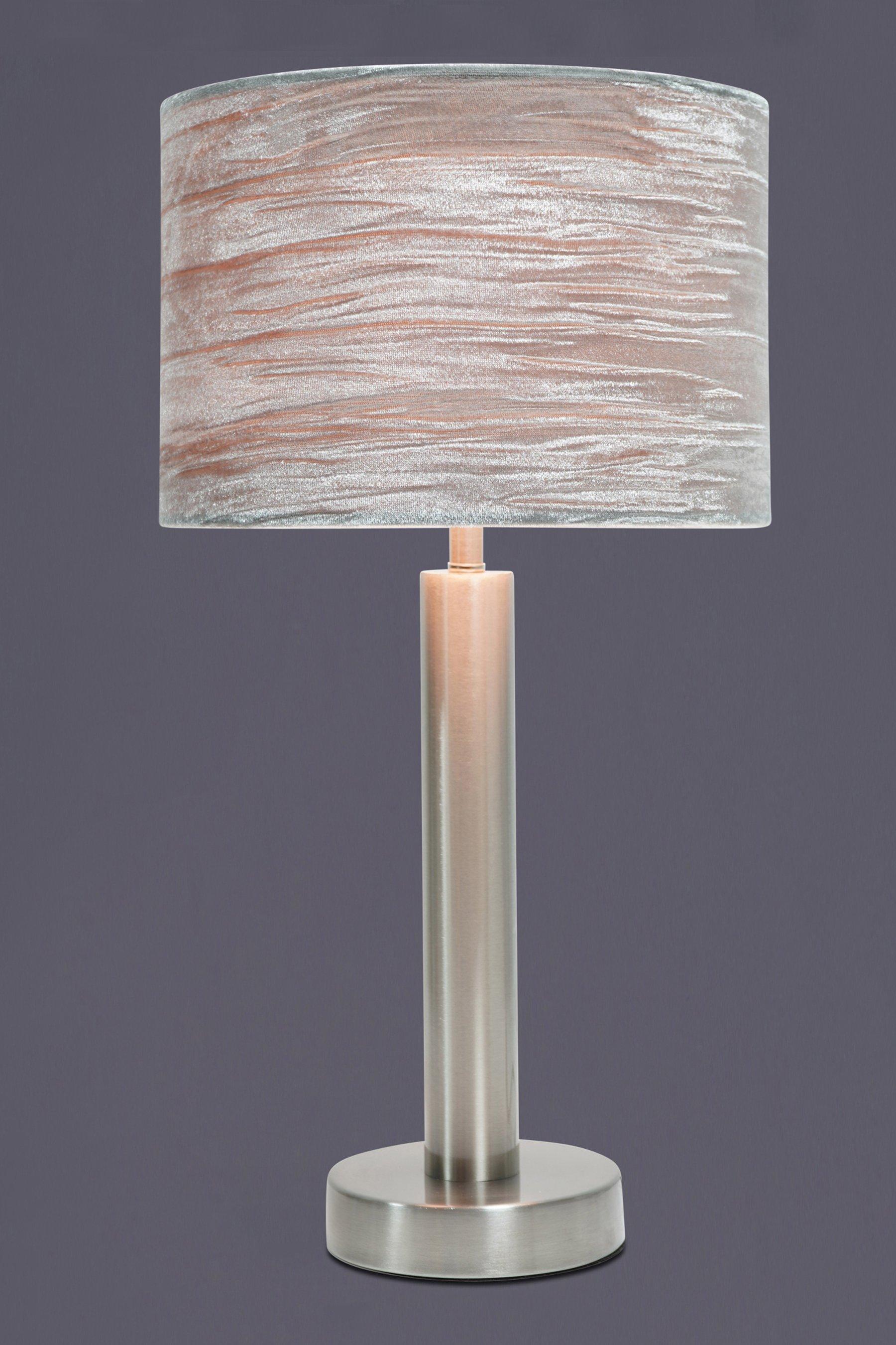 crushed velvet bedside lamp