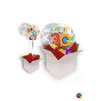 Image of 30th Birthday Brilliant Stars Bubble Balloon