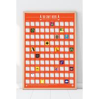 Image of 100 Craft Beers Bucket List Poster