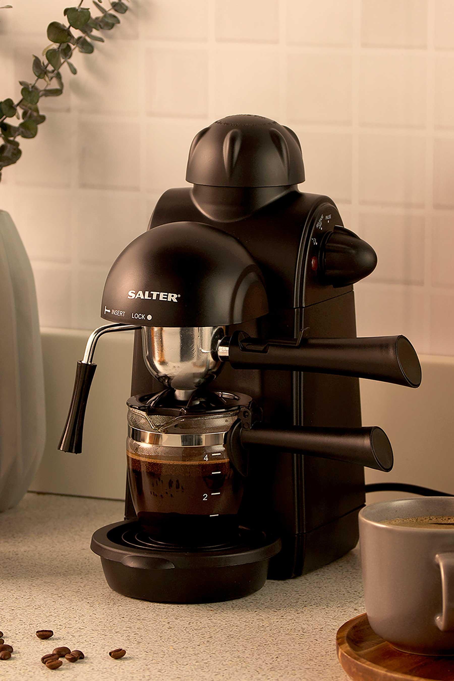  Mr. Coffee ECM20 Steam Espresso Maker, Black: Steam Espresso  Machines: Home & Kitchen