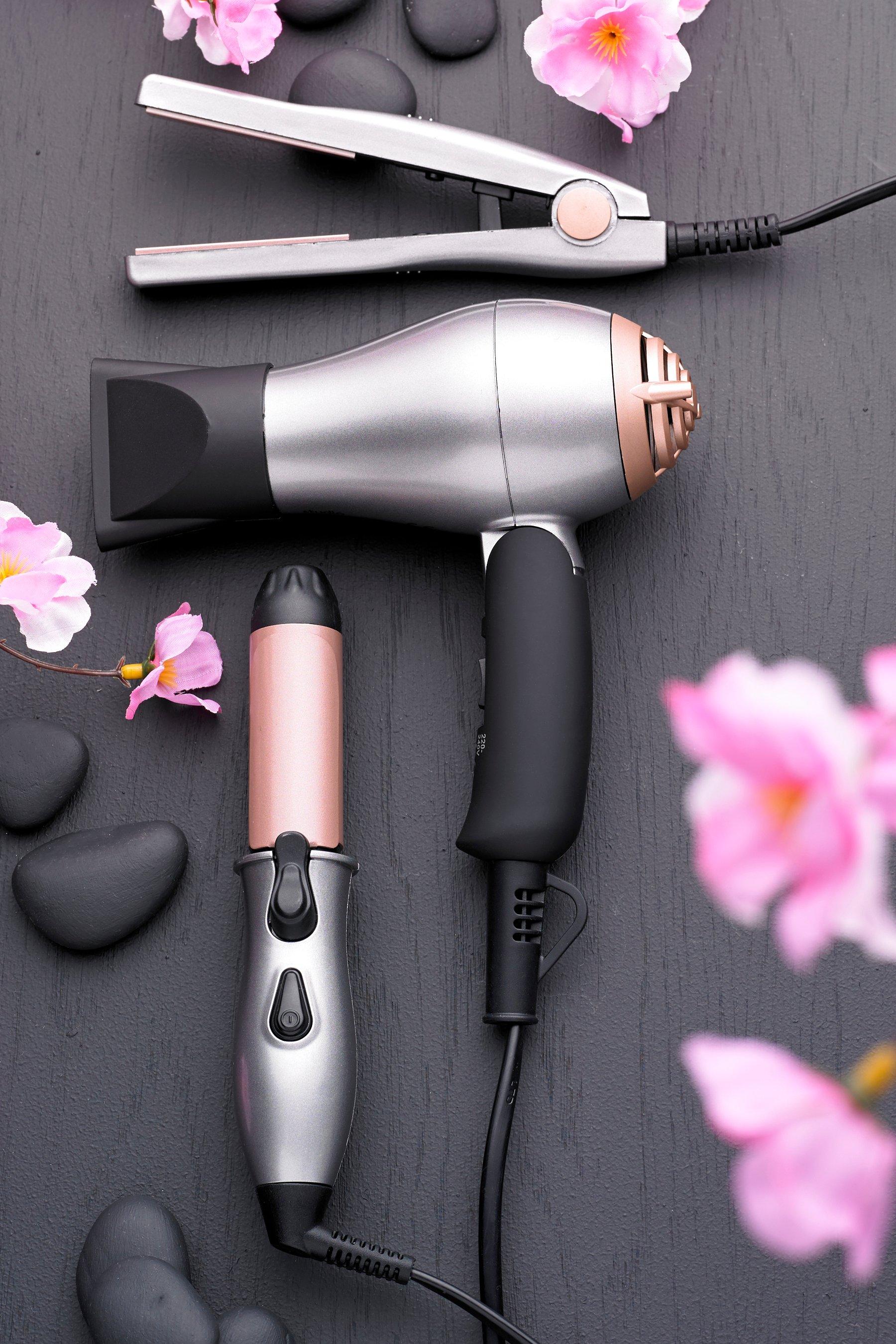 nicky clarke hair dryer and straightener set
