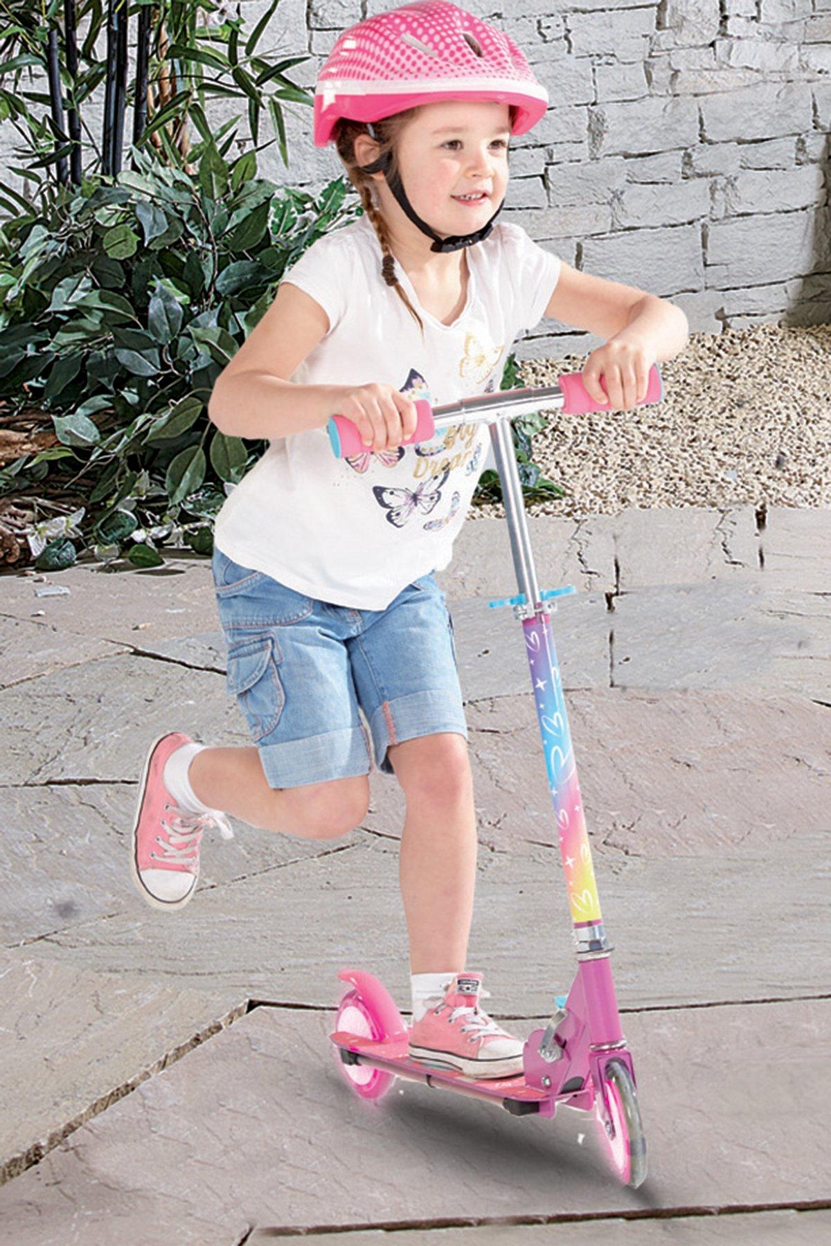 unicorn scooter with light up wheels