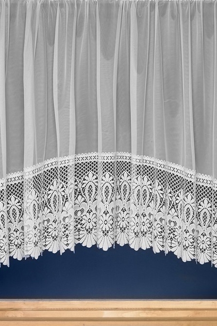 WHITE LACE FABRIC 100/% POLYESTER width 114cms great for weddings NET CURTAIN