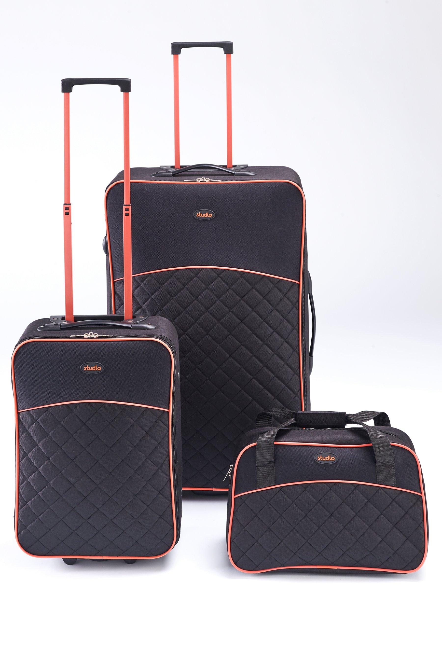 it luggage quilted divinity holdall black rosegold